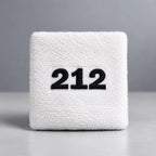 212 wristband white in black text