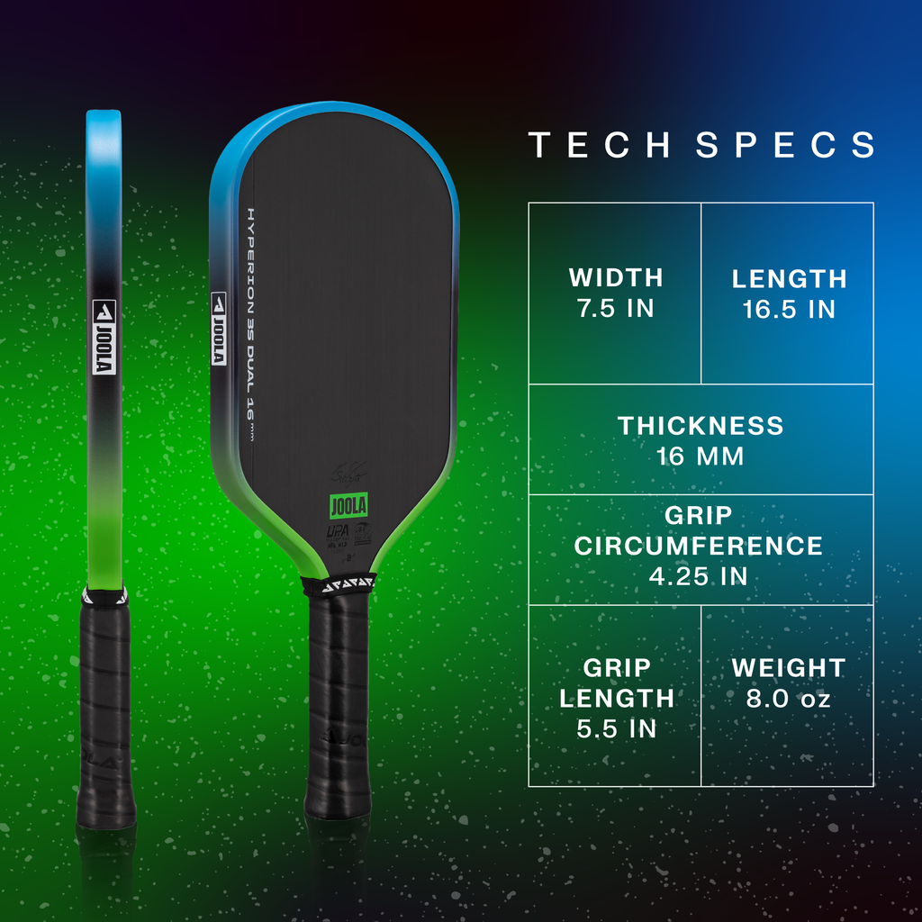 JOOLA Hyperion 3S Dual 16mm Pickleball Paddle