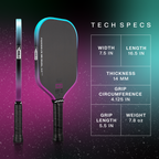 JOOLA Perseus 3S Dual 16mm Pickleball Paddle