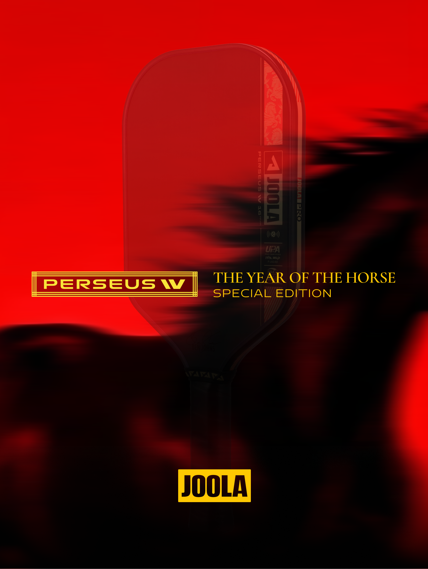 JOOLA Perseus Pro IV 16mm- 2026 Year of the Horse Pickleball Paddle