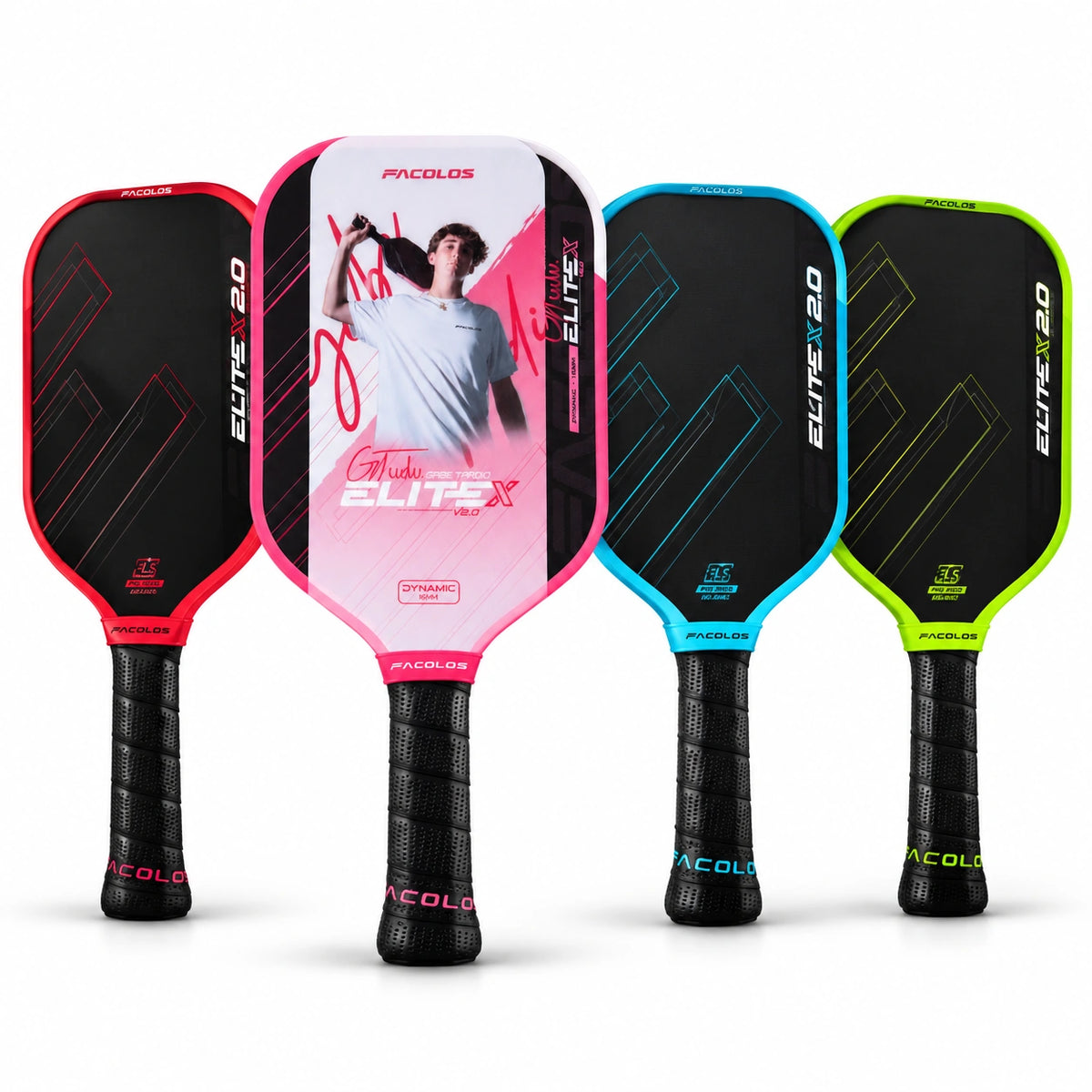 Facolos Elite X V2.0 Elongated 16mm Pickleball Paddle