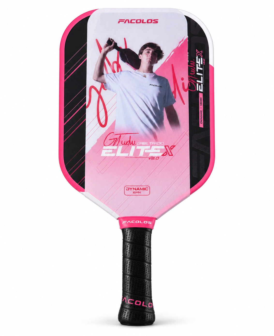 Facolos Elite X V2.0 Elongated 16mm Pickleball Paddle