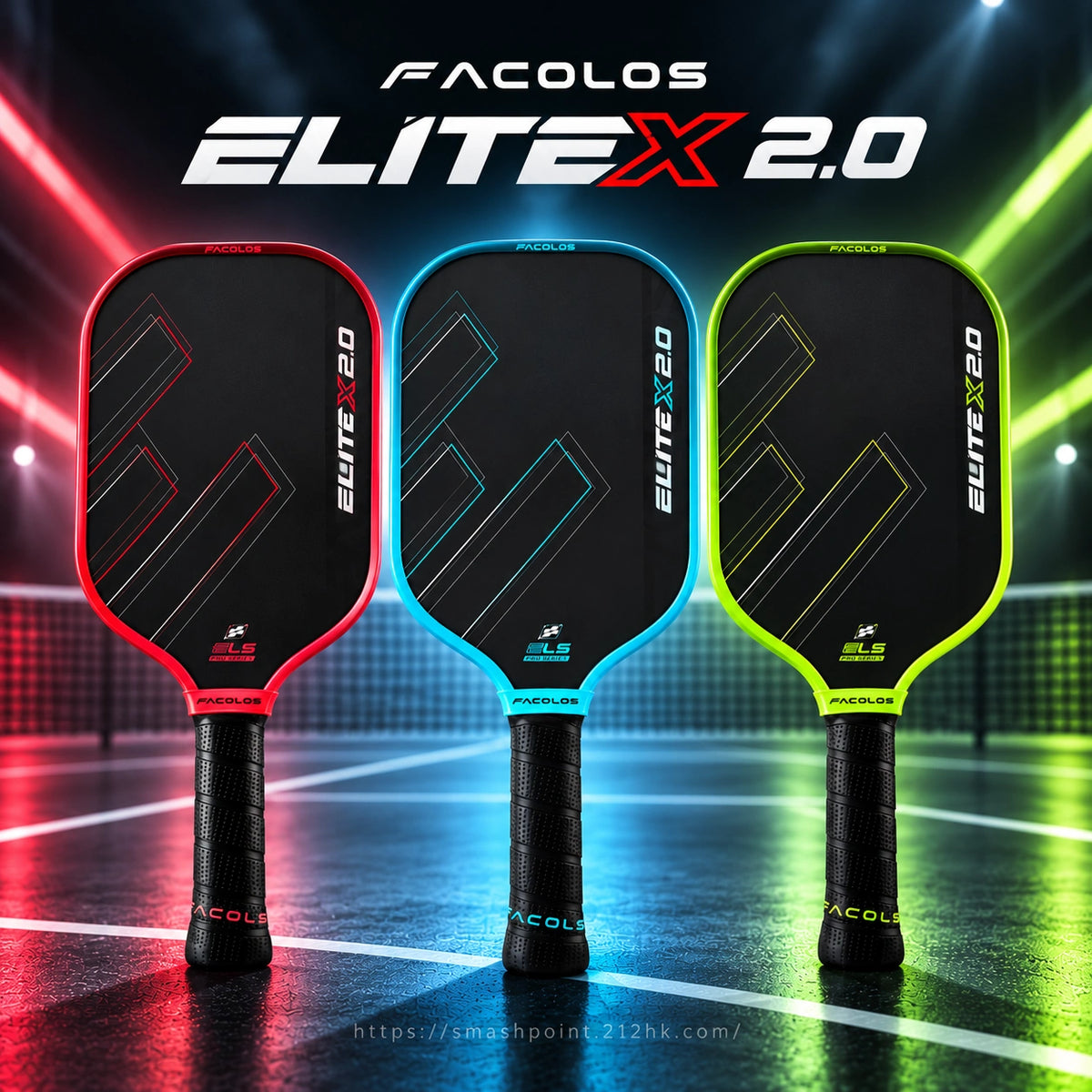 Facolos Elite X V2.0 Elongated 16mm Pickleball Paddle